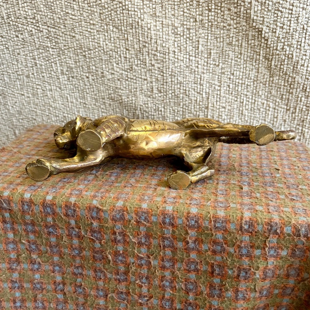 ❌SOLD❌ Vintage 1970s Solid Brass Prowling Tiger Figurine, EXCELLENT Condition! - Picture 11 of 11